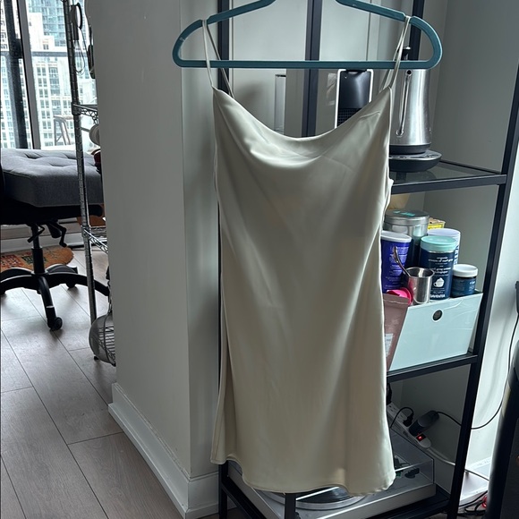 NWT Light Green Cowl Neck Slip Dress - Picture 5 of 5